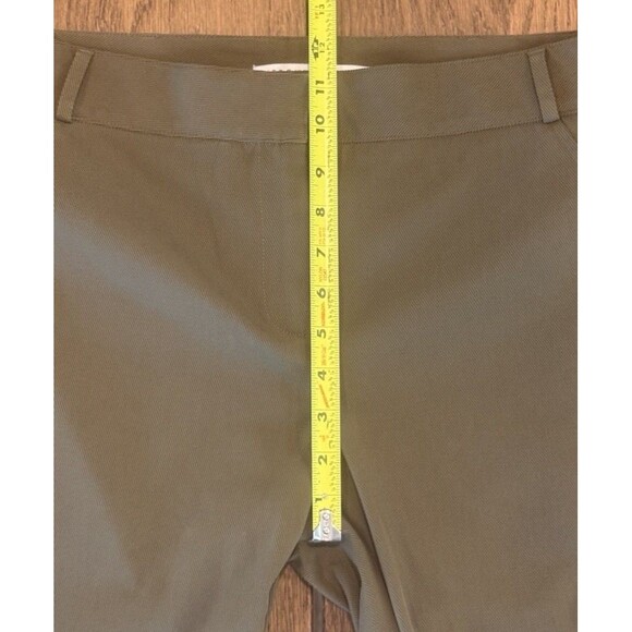 Veronica Beard Blossom Biker Pants Women’s 8 Army Green Belt Loops Made In USA - Picture 9 of 11